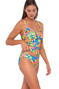 Hot Sunsets Shoreline Petals Simone Tankini Top