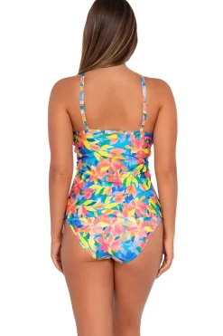Hot Sunsets Shoreline Petals Forever Tankini Top
