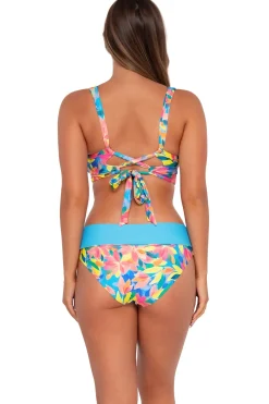 Outlet Sunsets Shoreline Petals Capri High Waist Bottom