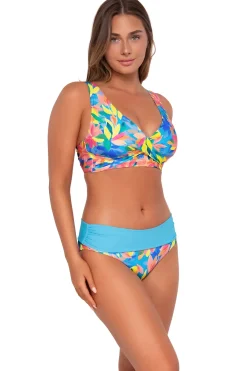 Outlet Sunsets Shoreline Petals Capri High Waist Bottom