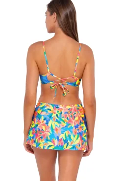 Fashion Sunsets Shoreline Petals Sporty Swim Skirt