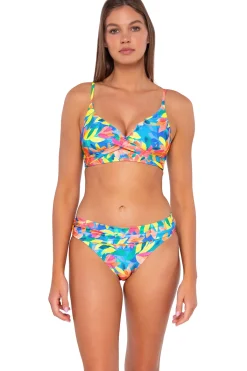 Fashion Sunsets Shoreline Petals Lyla Bralette Top