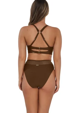 Outlet Sunsets Tiki Brown Danica Top
