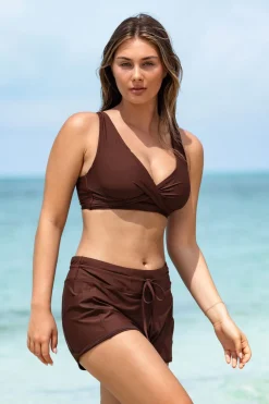 Sale Sunsets Tiki Brown Elsie Top