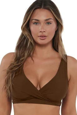 Sale Sunsets Tiki Brown Elsie Top