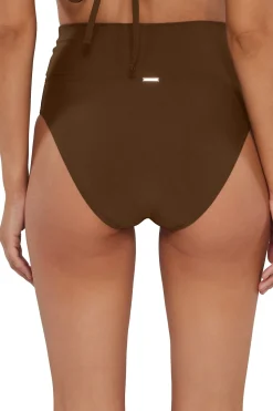 New Sunsets Tiki Brown Hannah High Waist Bottom