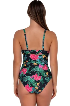 Outlet Sunsets Twilight Blooms Serena Tankini Top