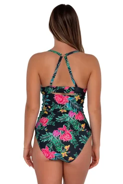 Outlet Sunsets Twilight Blooms Serena Tankini Top