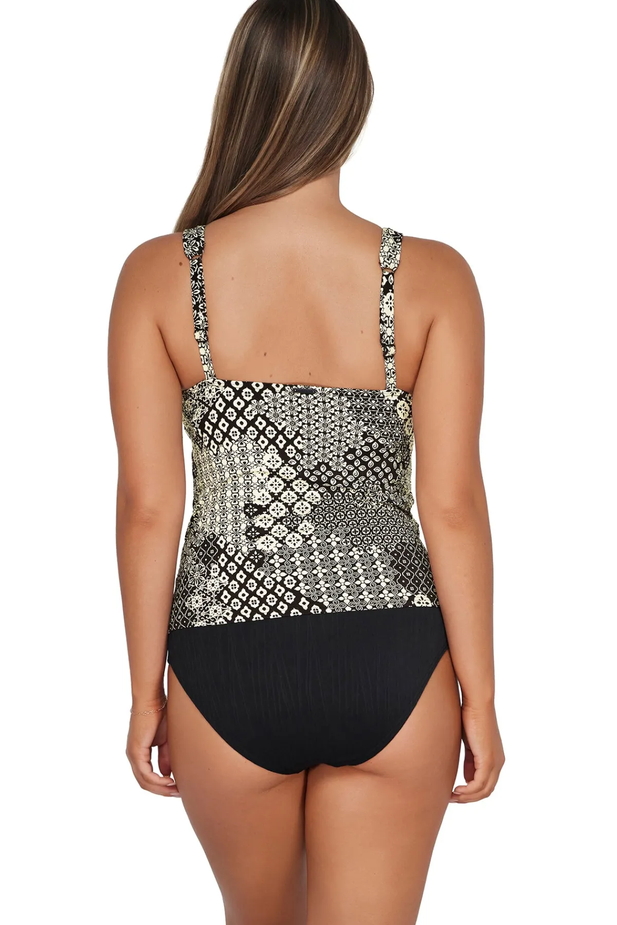 New Sunsets Venice Seagrass Texture Elsie Tankini Top