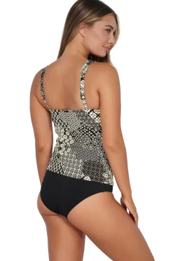 New Sunsets Venice Seagrass Texture Elsie Tankini Top