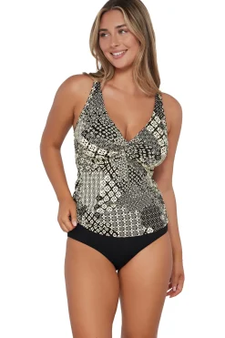 Online Sunsets Venice Seagrass Texture Forever Tankini Top