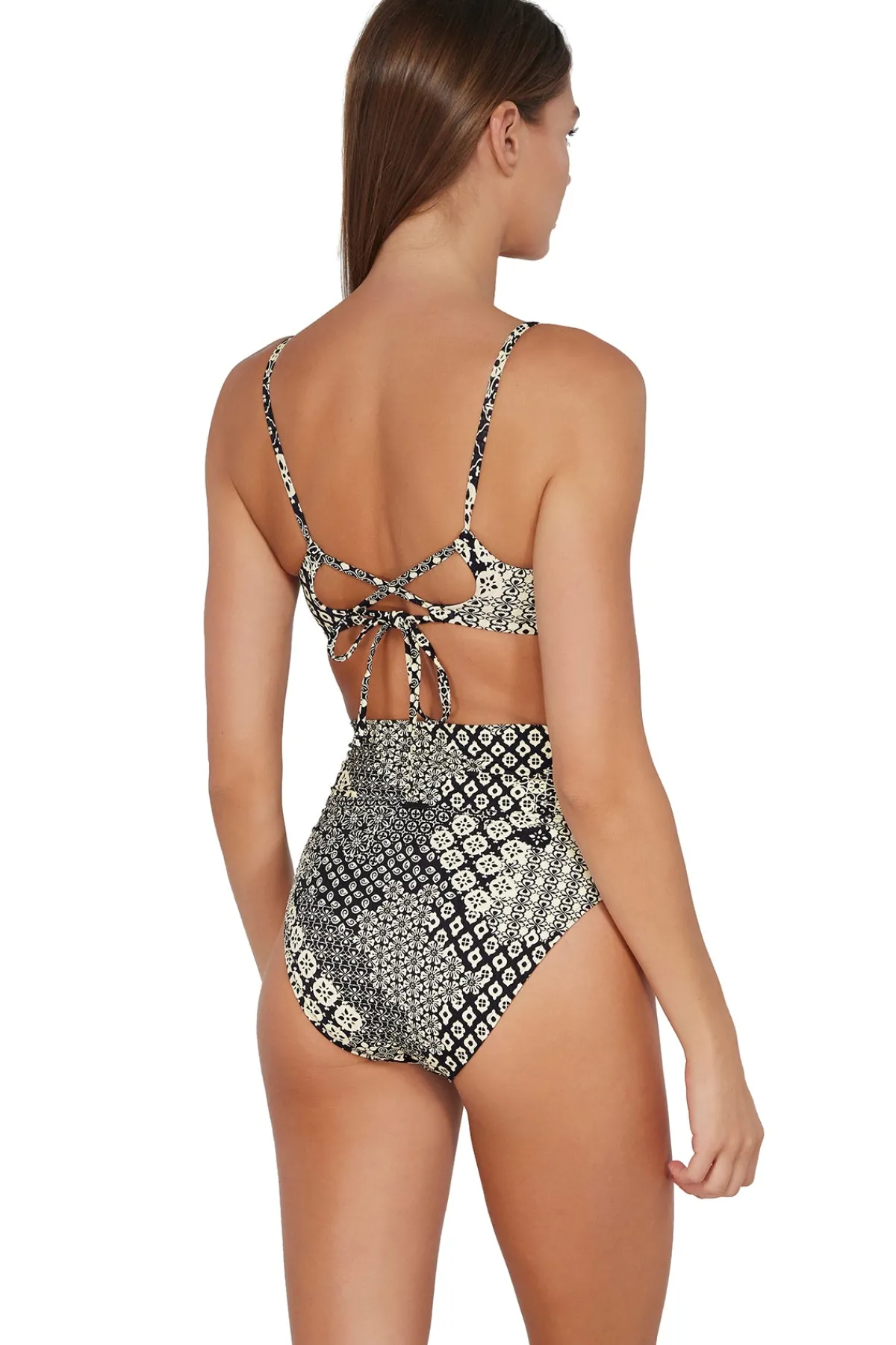 Online Sunsets Venice Seagrass Texture Lyla Bralette Top