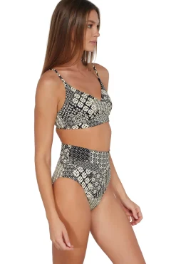 Sale Sunsets Venice Seagrass Texture Hannah High Waist Bottom