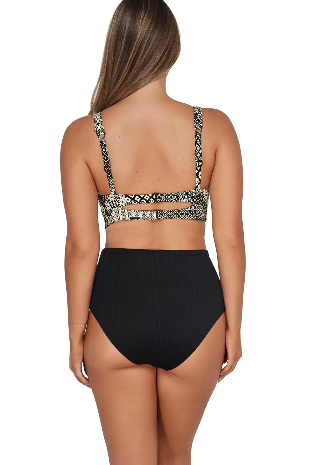 Best Sunsets Venice Seagrass Texture Capri High Waist Bottom