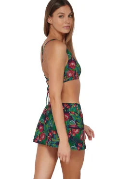 New Sunsets Welcome To Rio Sporty Swim Skirt Bottom