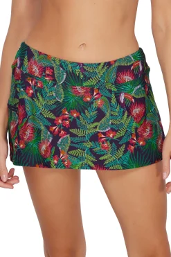New Sunsets Welcome To Rio Sporty Swim Skirt Bottom