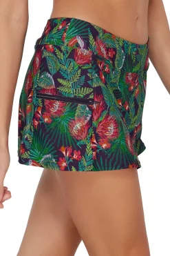 New Sunsets Welcome To Rio Sporty Swim Skirt Bottom