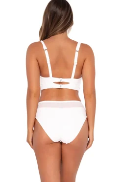 Sale Sunsets White Lily Annie High Waist Bottom