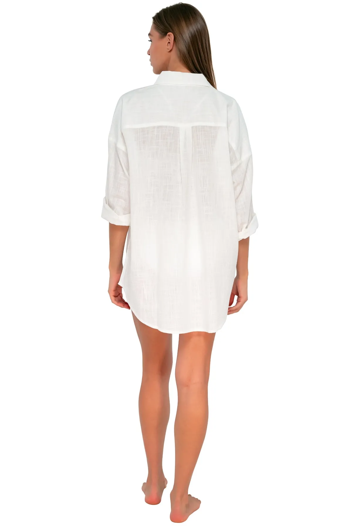 Discount Sunsets White Lily Delilah Shirt