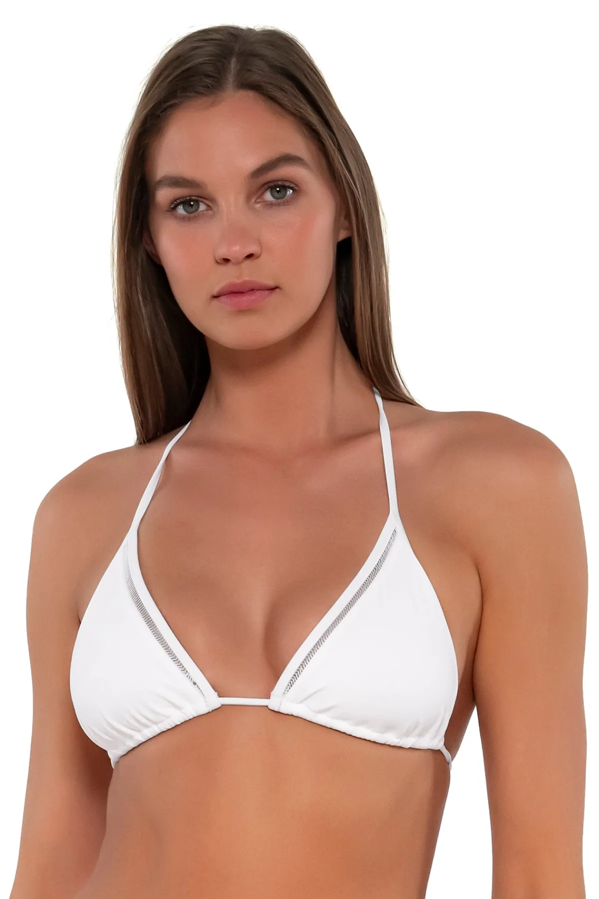 New Sunsets White Lily Laney Triangle Top