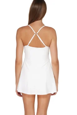 Outlet Sunsets White Lily Naomi Swim Dress One Piece