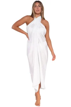 Discount Sunsets White Lily Paradise Pareo