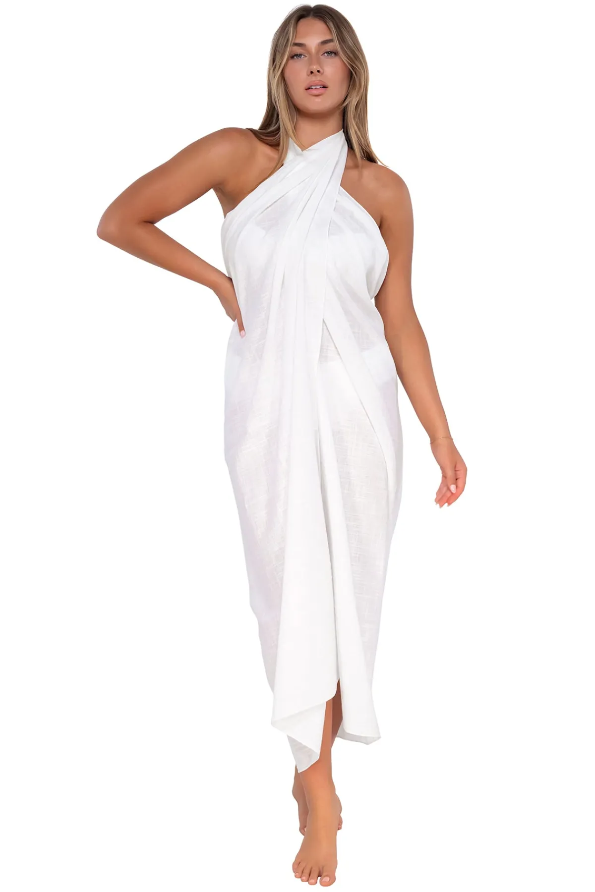 Discount Sunsets White Lily Paradise Pareo