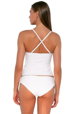 Best Sunsets White Lily Simone Tankini Top